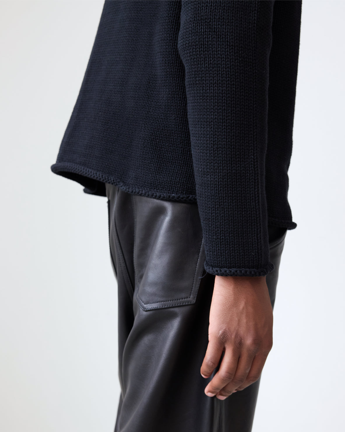 Cotton Roll Neck Sweater