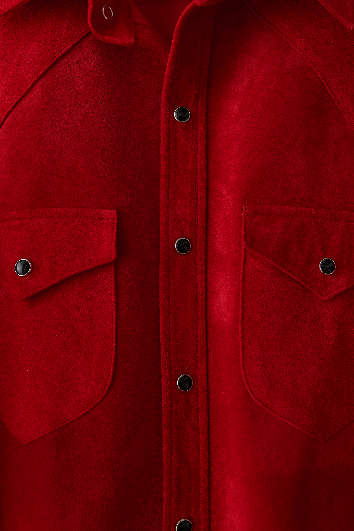 Red Suede Western Shirt