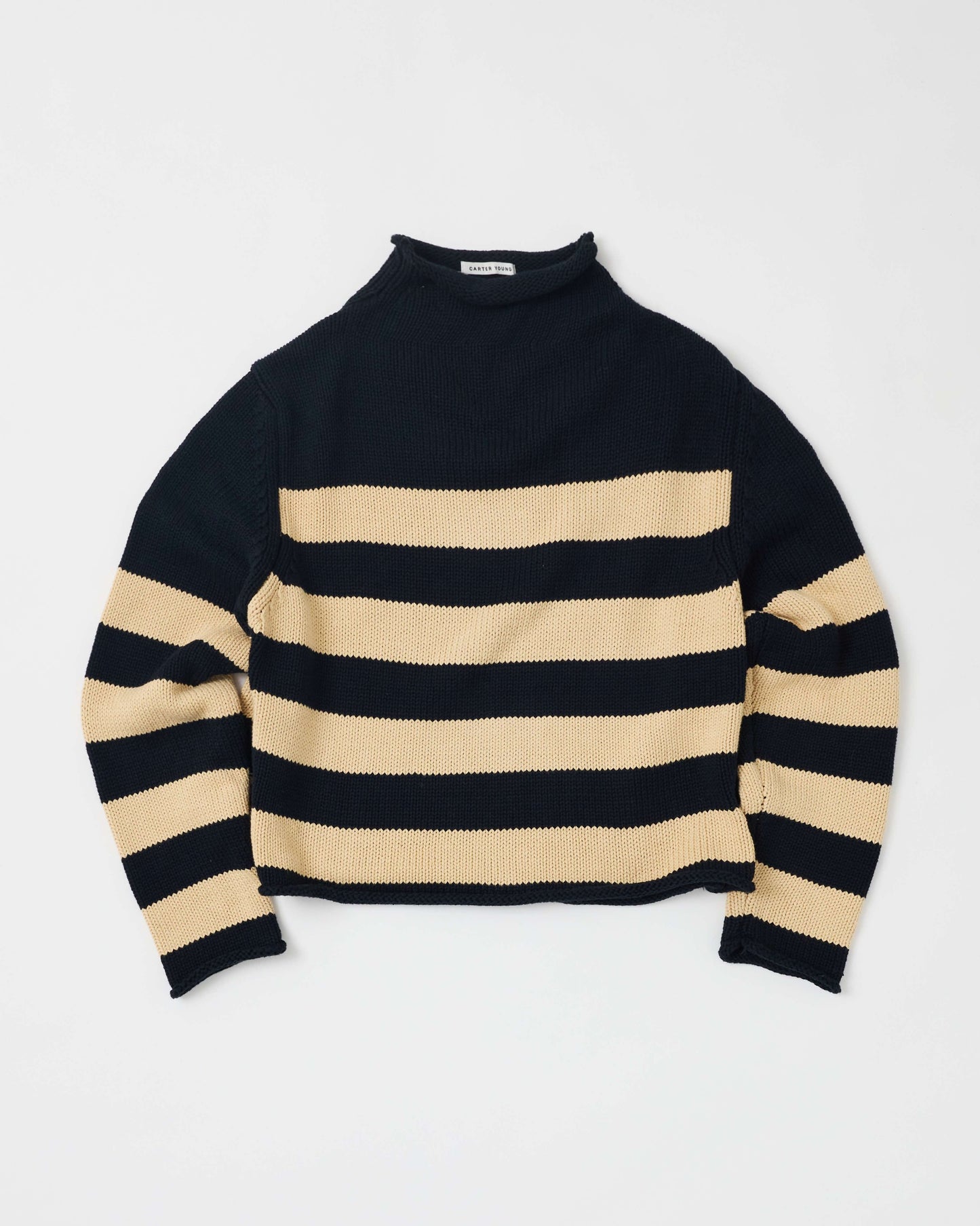 Striped Roll Neck Sweater