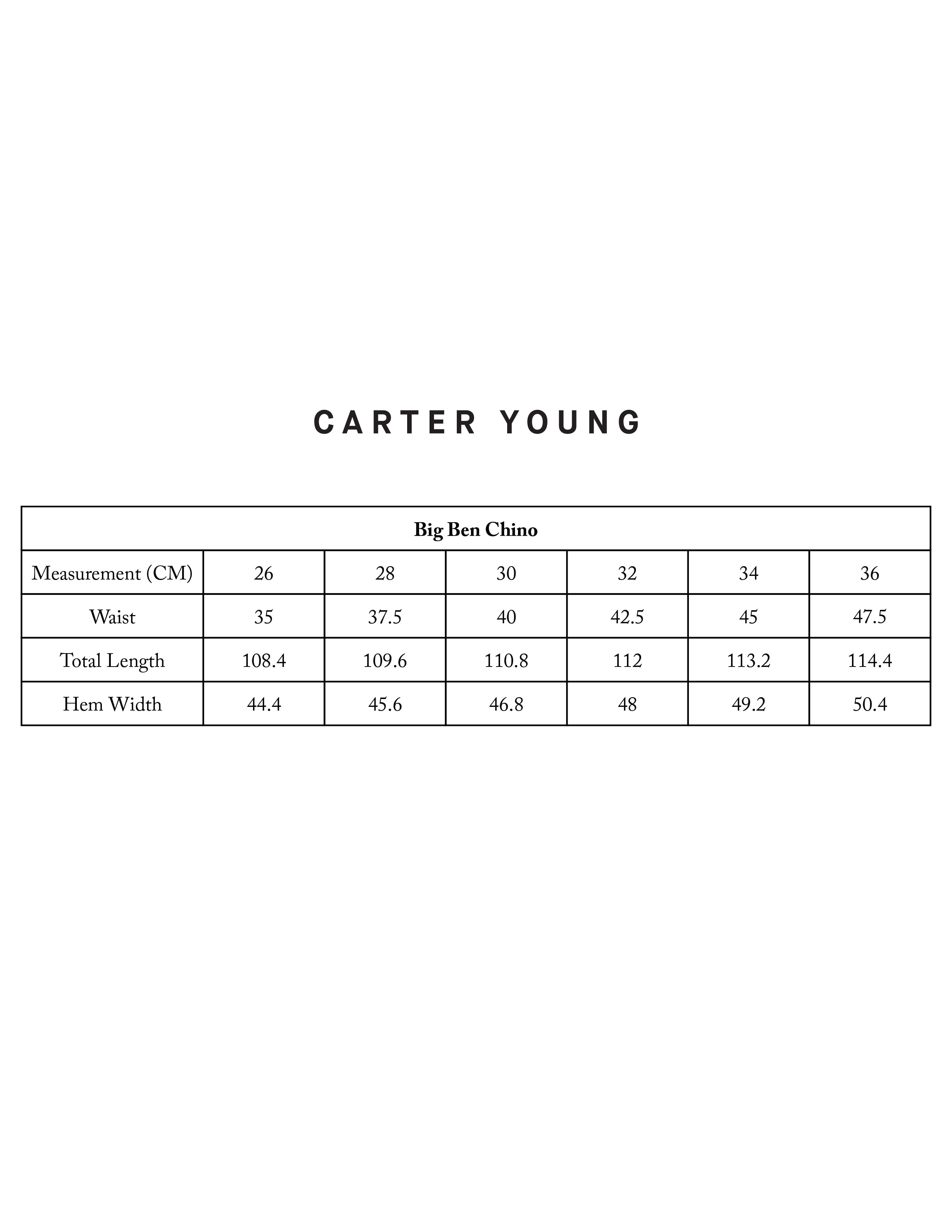 Big Ben Chino — Pale Khaki | Carter Young