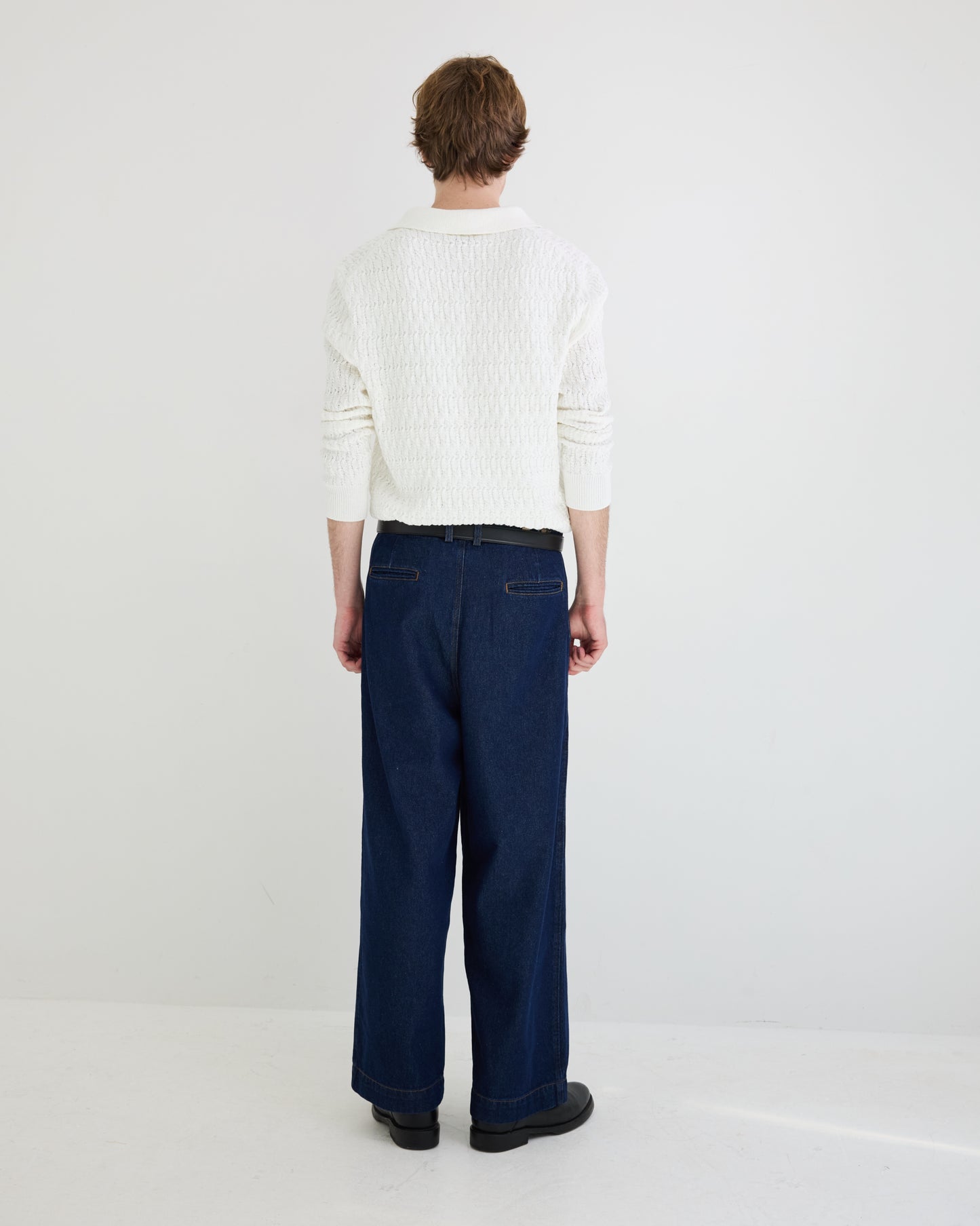 Cable Polo Sweater