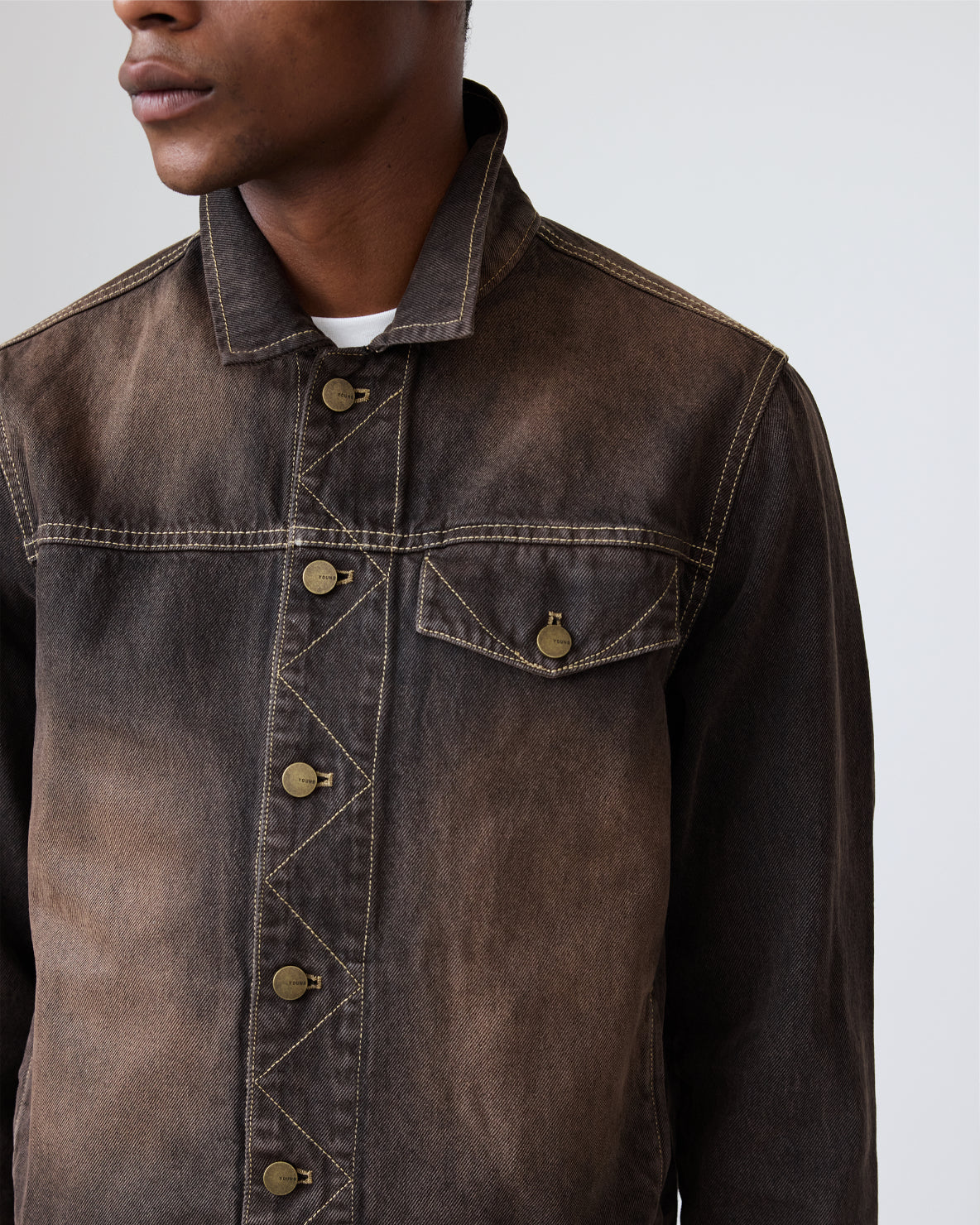 Overdyed Arch Denim Jacket
