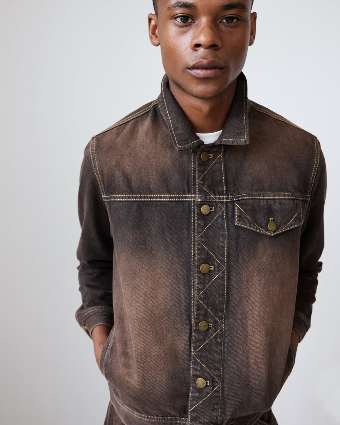 Overdyed Arch Denim Jacket