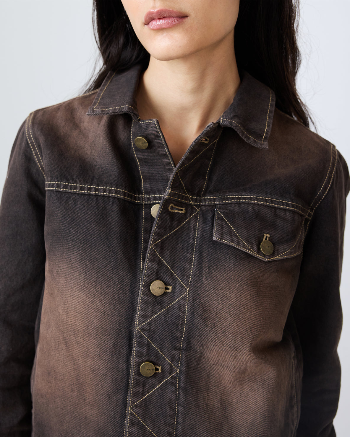 Overdyed Arch Denim Jacket