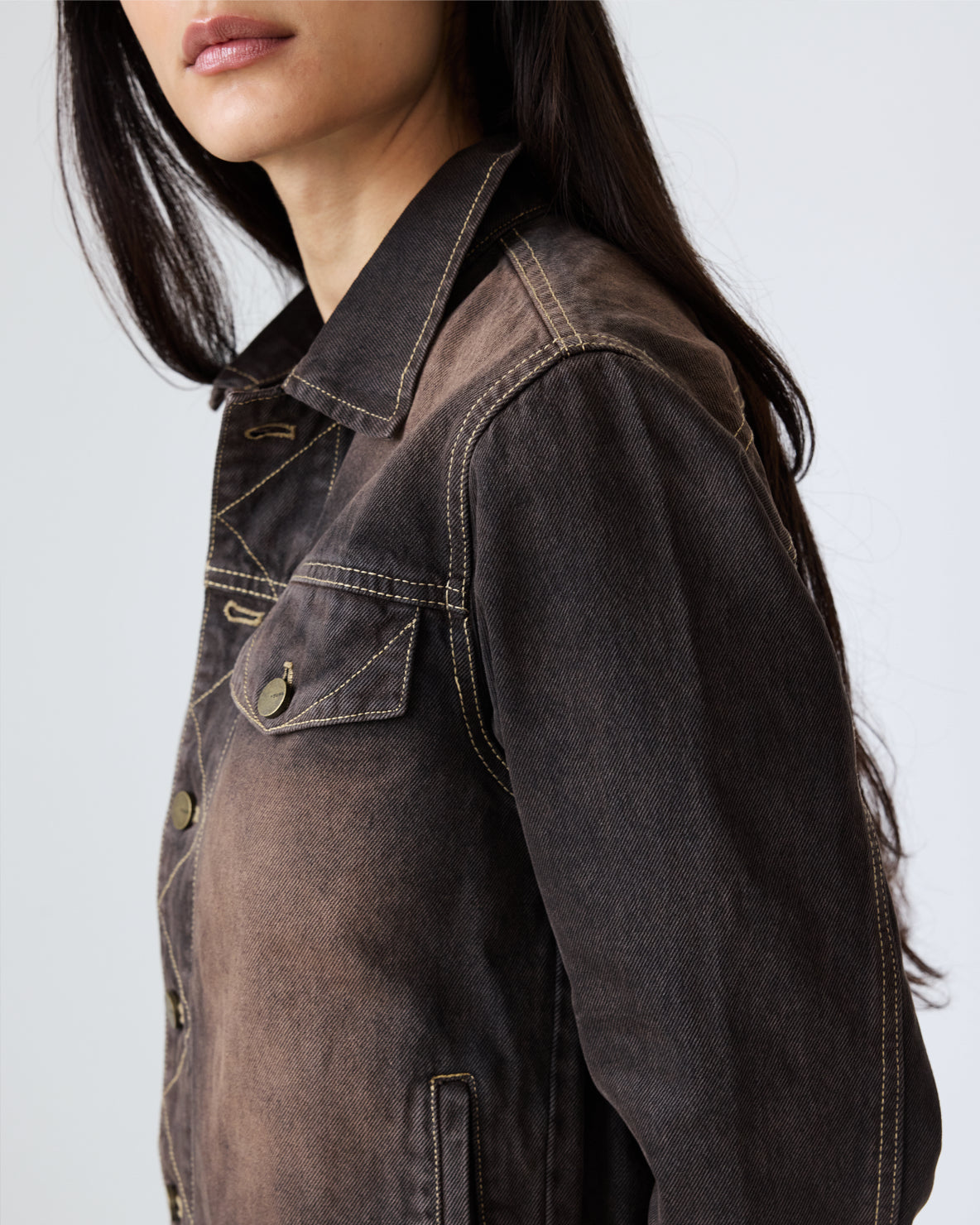 Overdyed Arch Denim Jacket