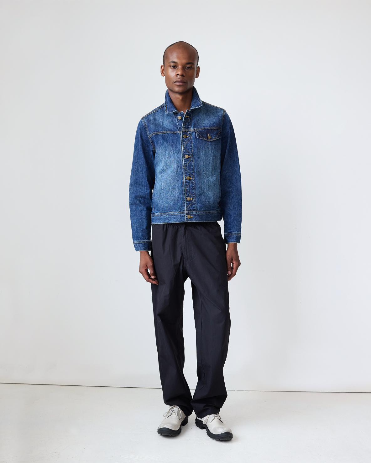 Washed Arch Denim Jacket