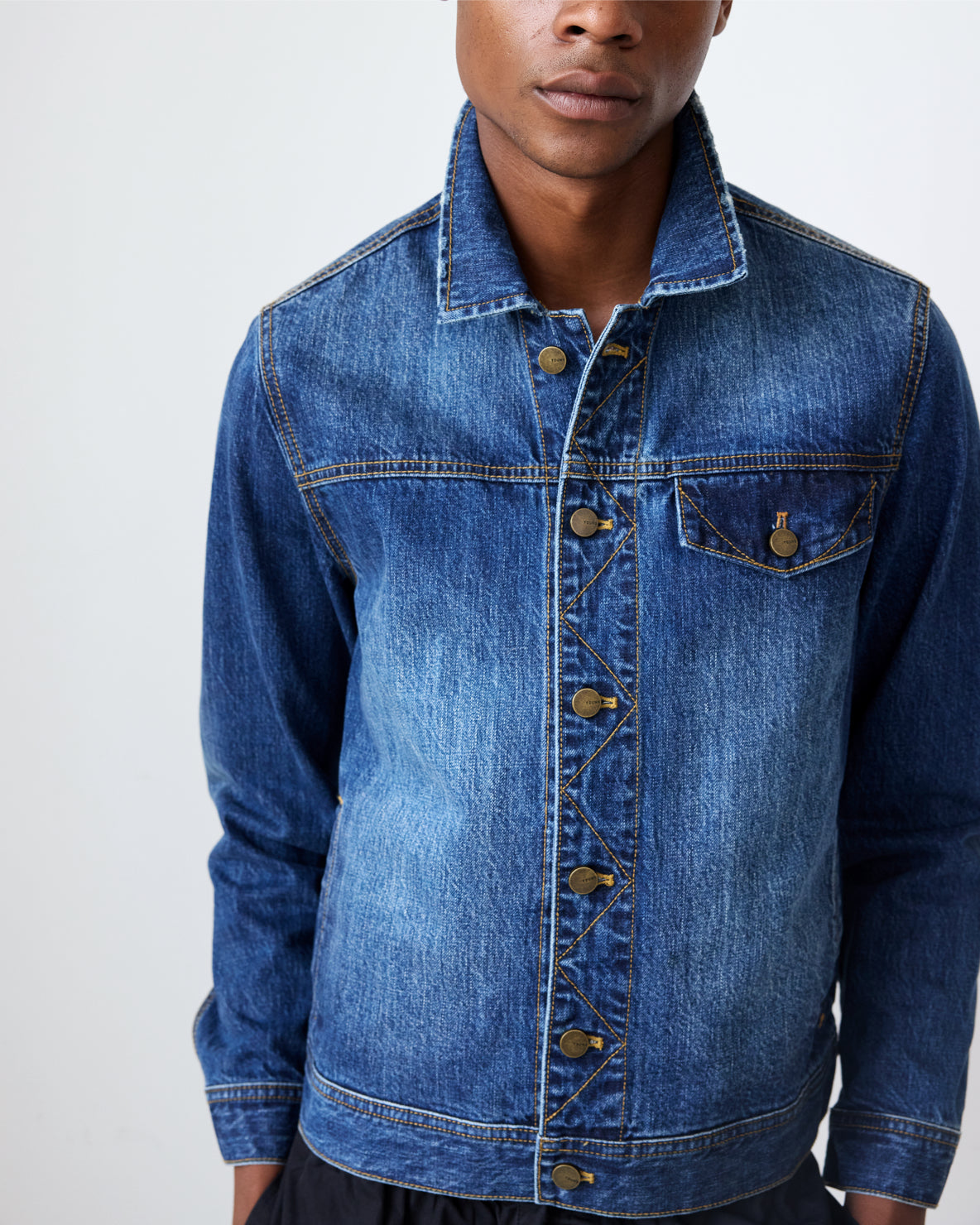 Washed Arch Denim Jacket