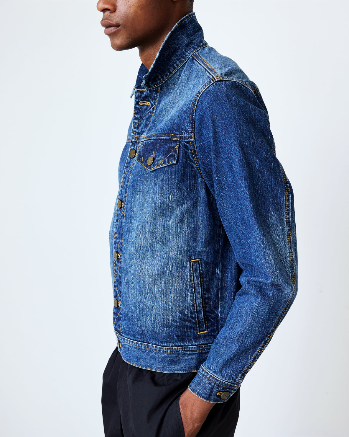 Washed Arch Denim Jacket