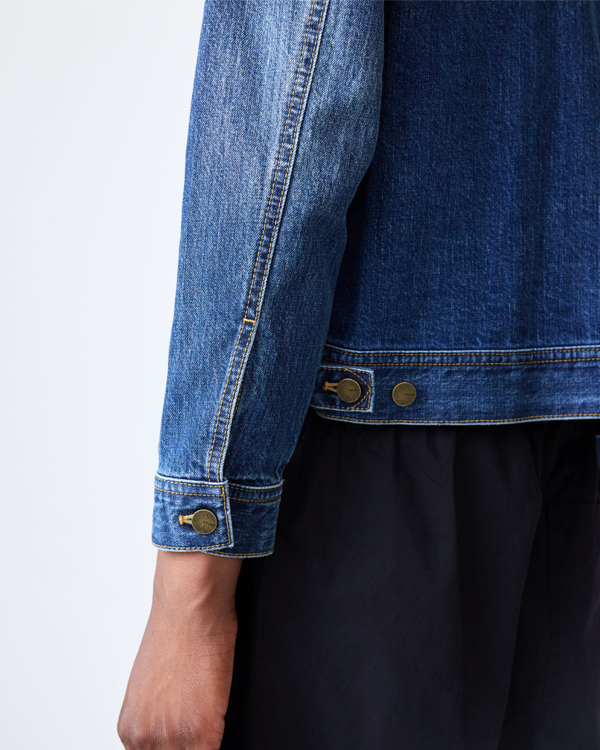 Washed Arch Denim Jacket