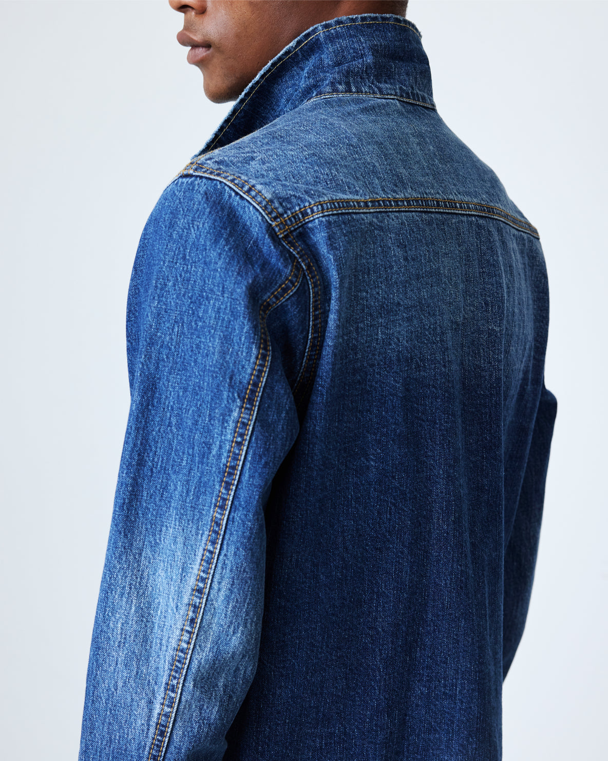 Washed Arch Denim Jacket