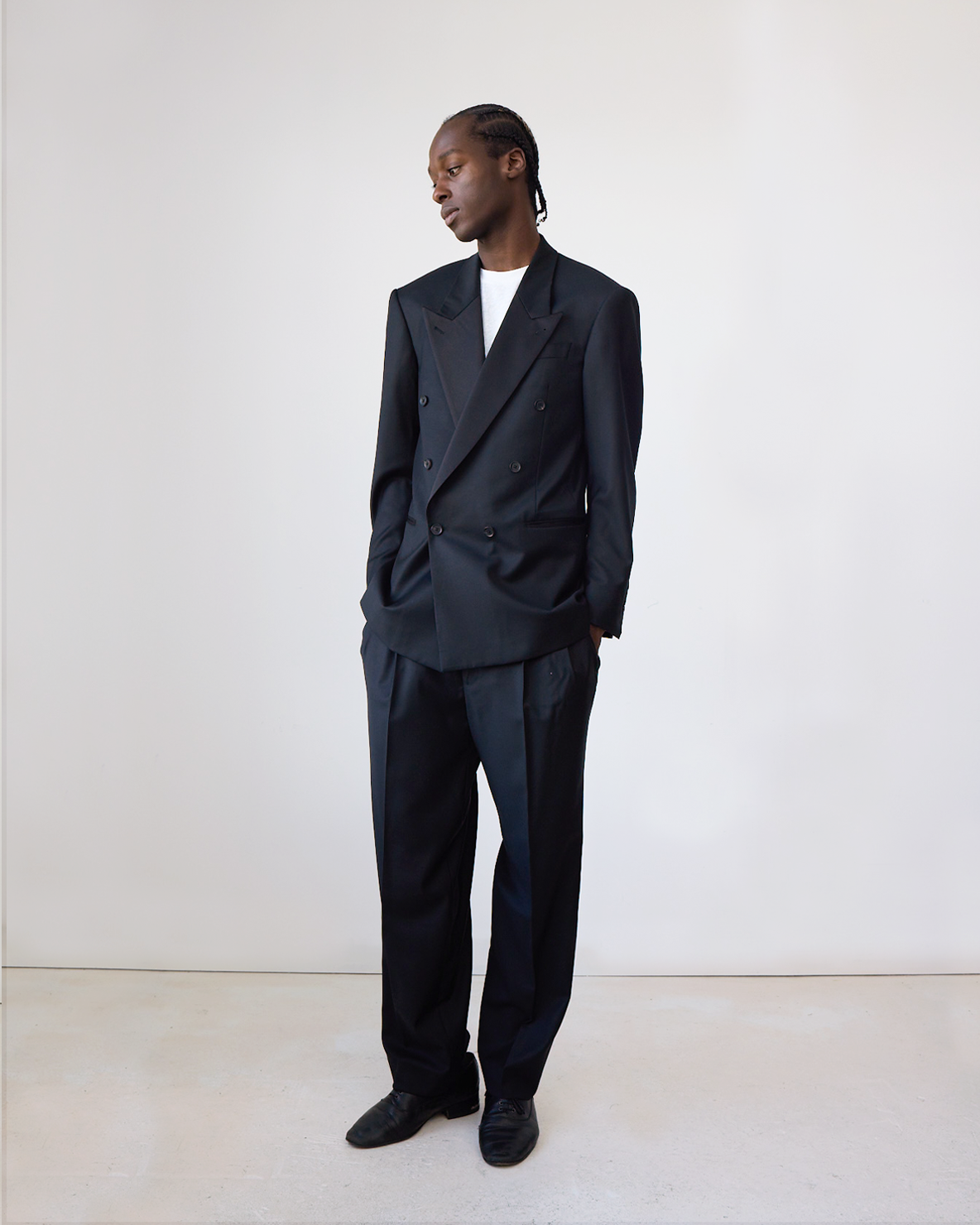 CY X PV Double Breasted Tuxedo Jacket