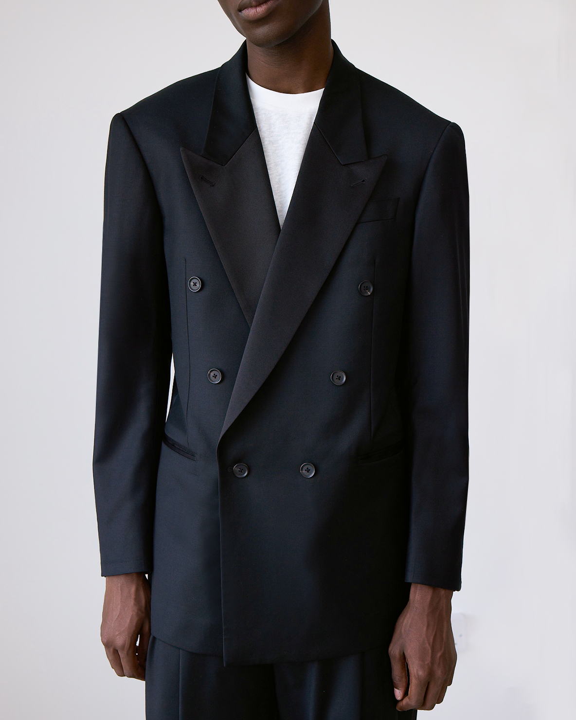 CY X PV Double Breasted Tuxedo Jacket