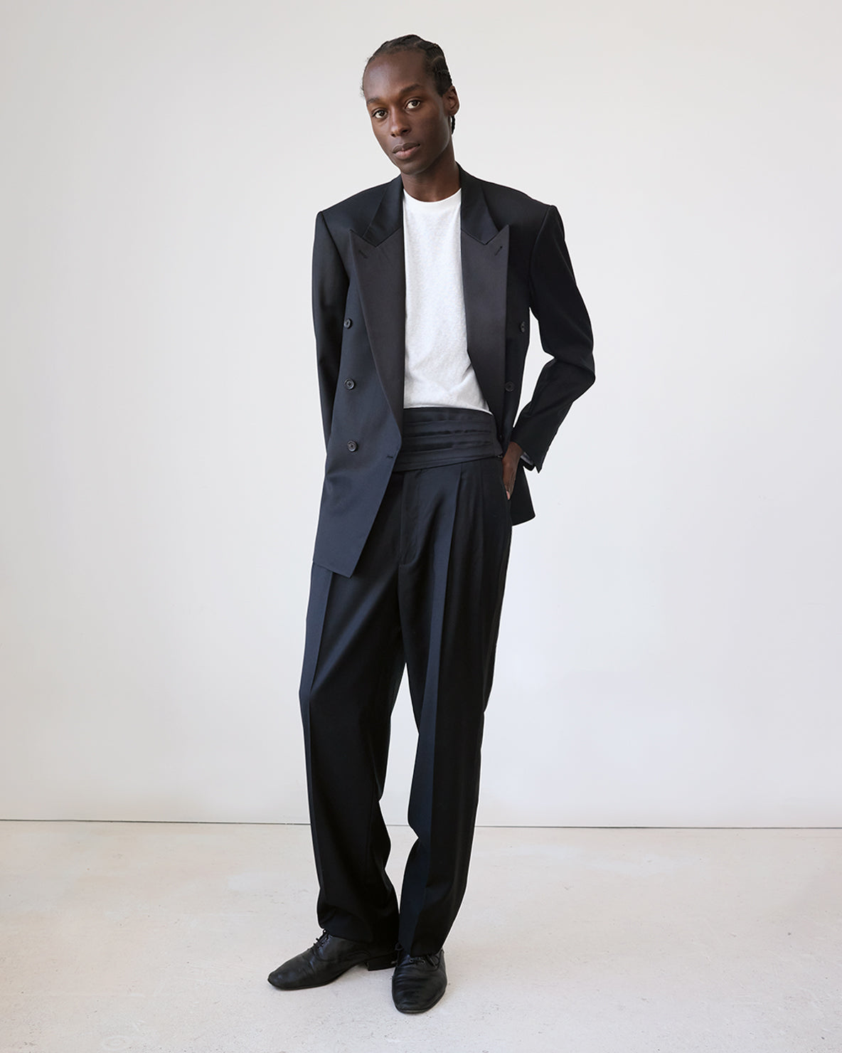 CY X PV Double Pleated Trouser
