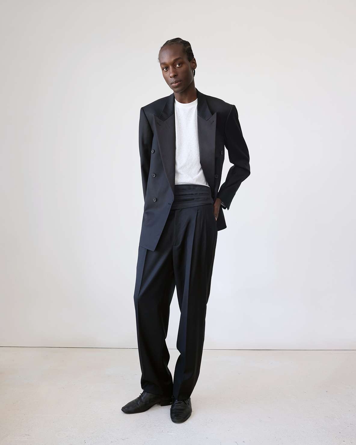 CY X PV Double Pleated Trouser
