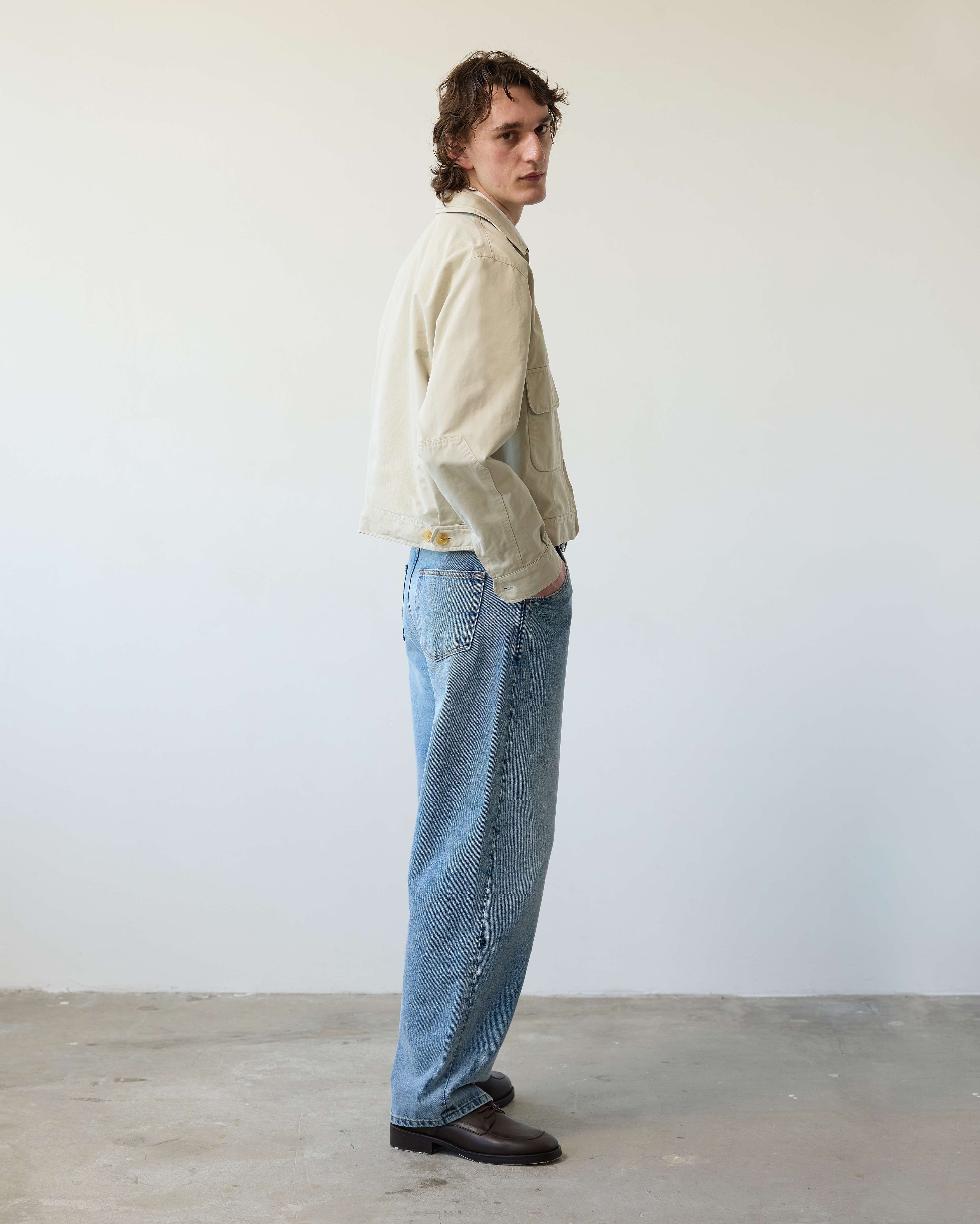Washed Andover Jacket — Pale Khaki | Carter Young