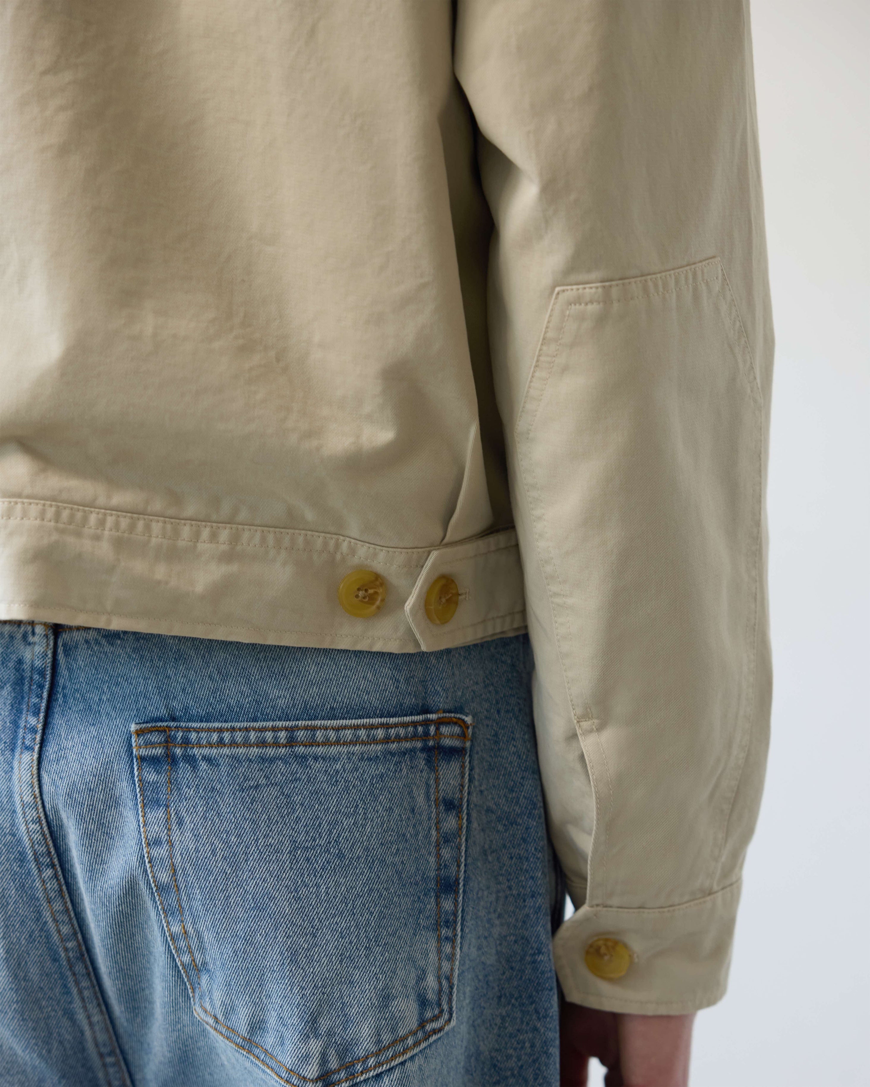 Washed Andover Jacket — Pale Khaki | Carter Young