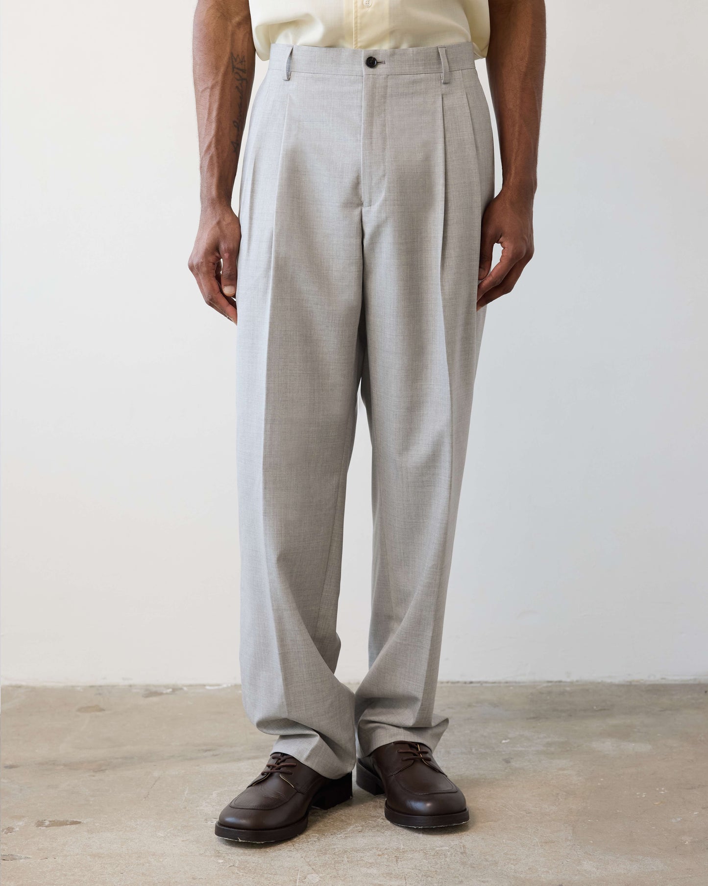 Double Pleated Trouser