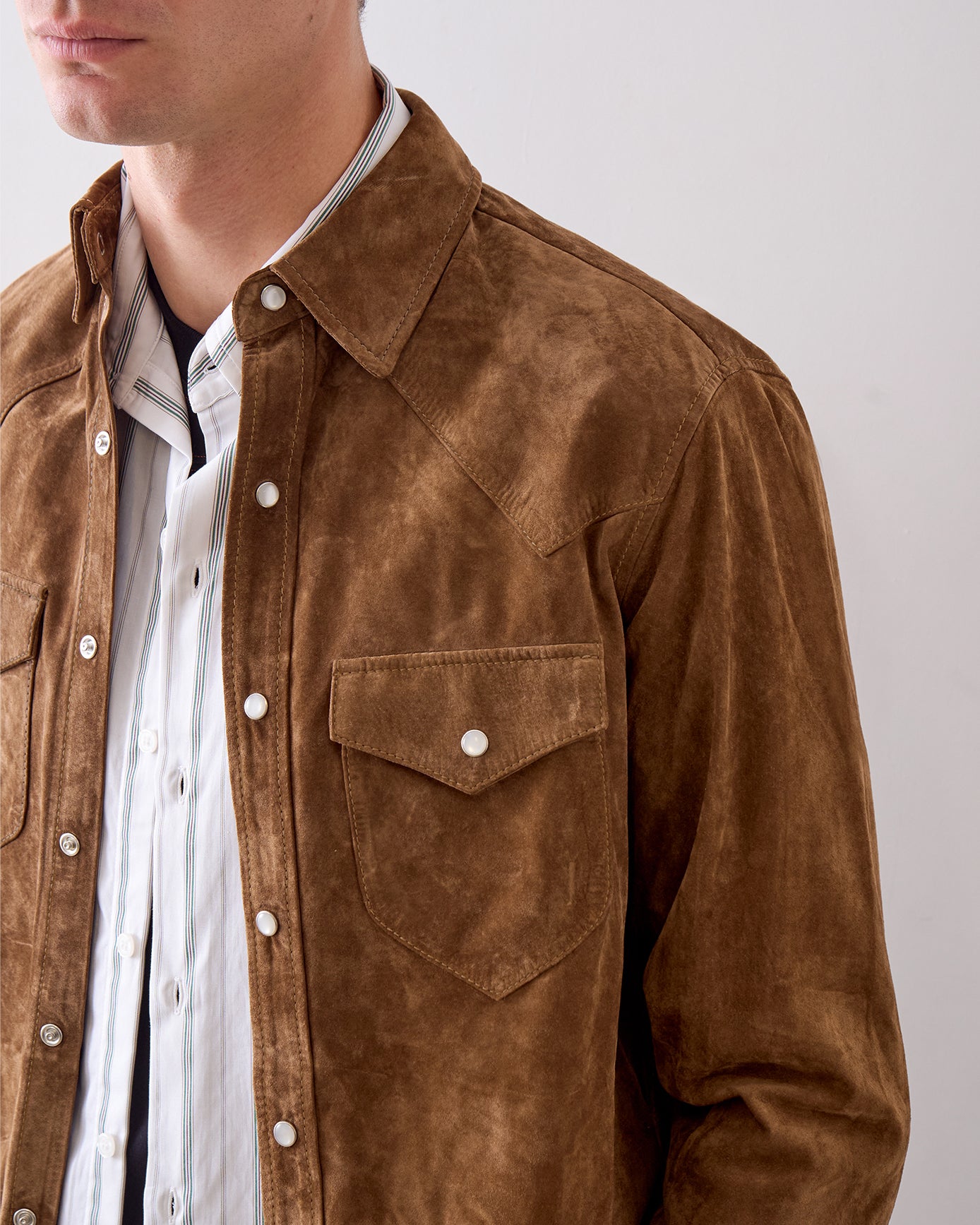 Suede Western Shirt