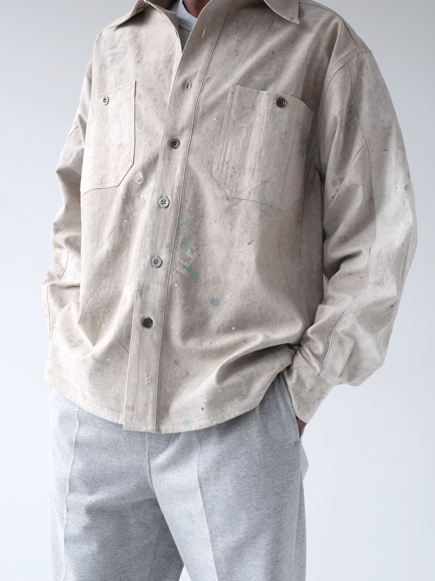 Vintage Drop-Cloth Overshirt